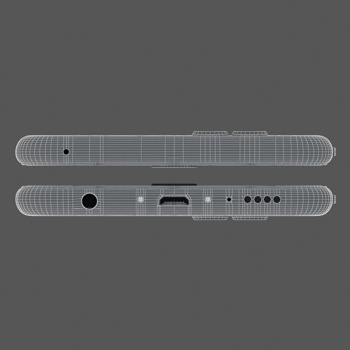 Huawei Honor 7X Red  3D model_23