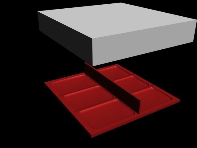 Soap Mold with top and bottom 3D print model_2