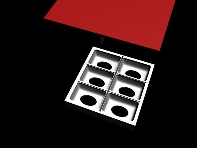 Soap Mold with top and bottom 3D print model_7