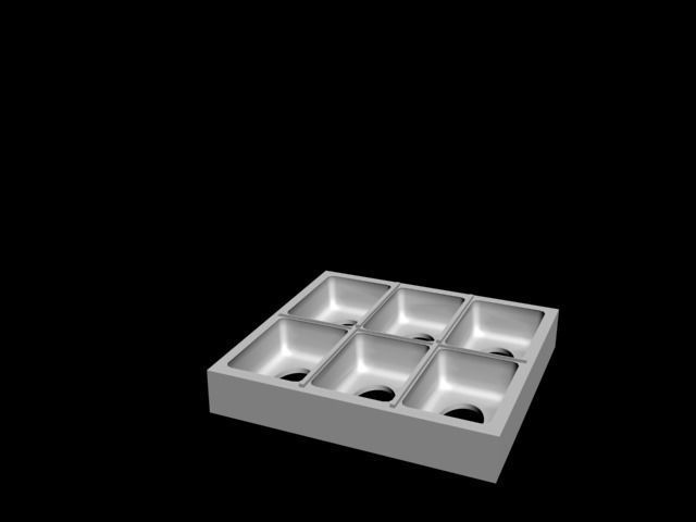 Soap Mold with top and bottom 3D print model_5