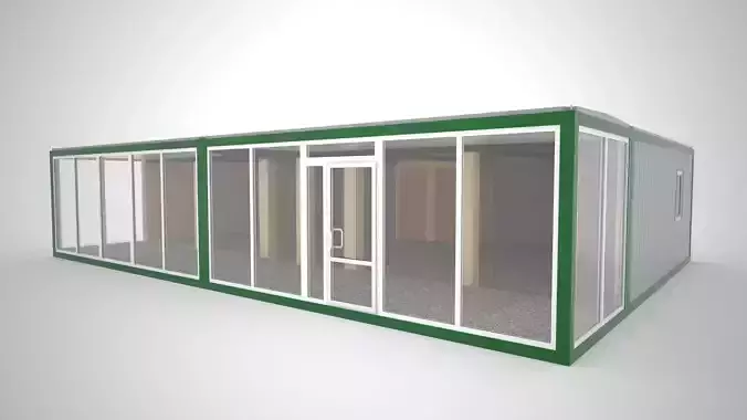 Auto showroom modular 3D model
