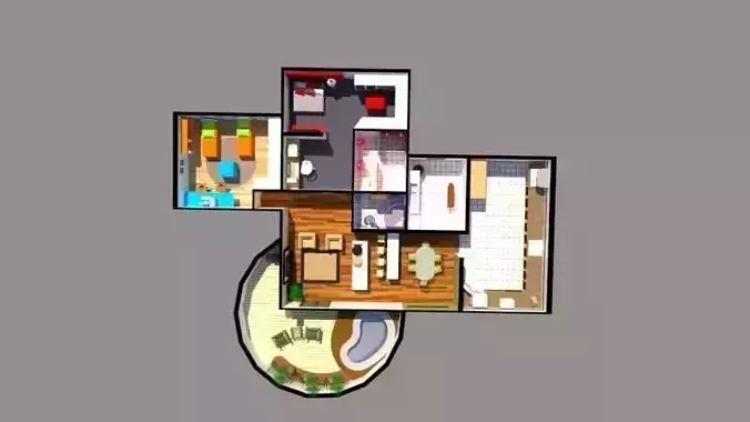 HOUSE 3D PLAN