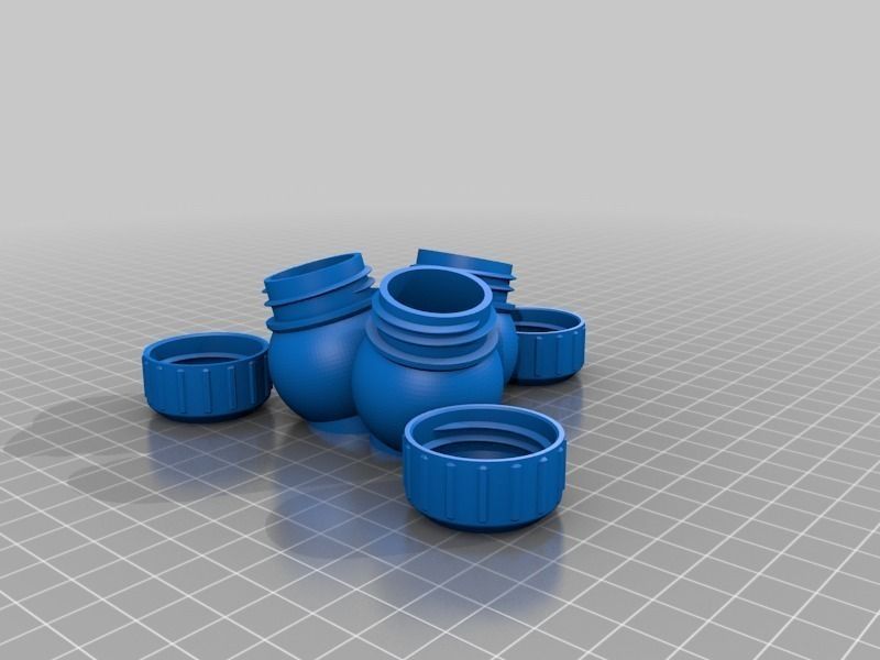 Bottle Screw Cap 45 3D print model_1