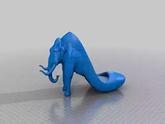 Split Mammoth High-Heel Shoe Puzzle Large Print