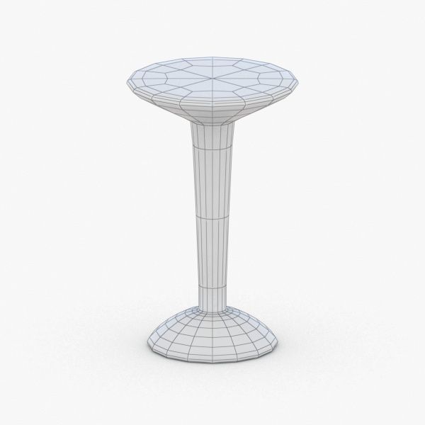 1288 - Coffee Table Low-poly 3D model_4
