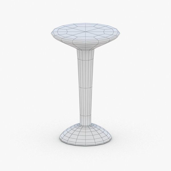 1288 - Coffee Table Low-poly 3D model_3