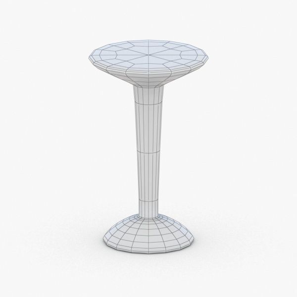 1288 - Coffee Table Low-poly 3D model_1