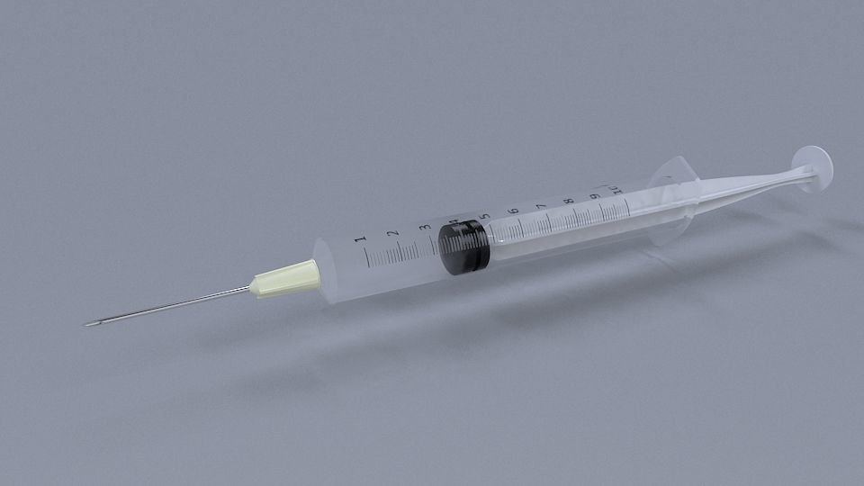 Needle 3d model  Medical needles Low-poly 3D model_3
