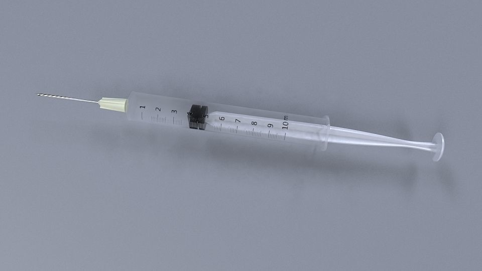Needle 3d model  Medical needles Low-poly 3D model_1