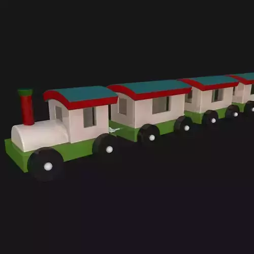 Cartoony Toy Train