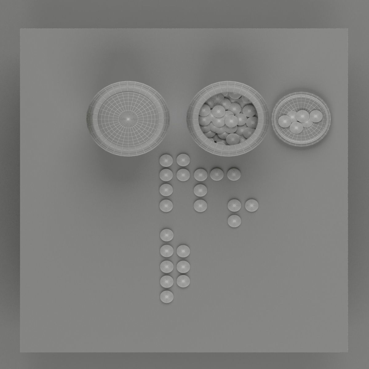 Go Game Table 3D model_3