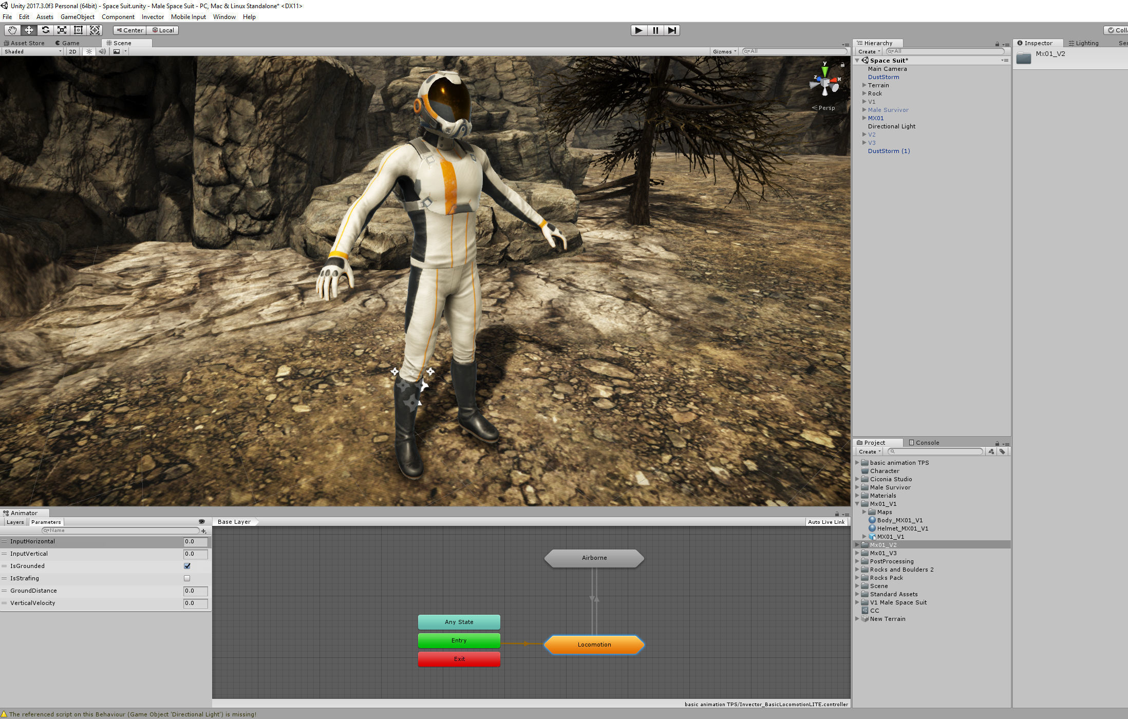 MX01 Sci-Fi Suit Male Low-poly 3D model_13