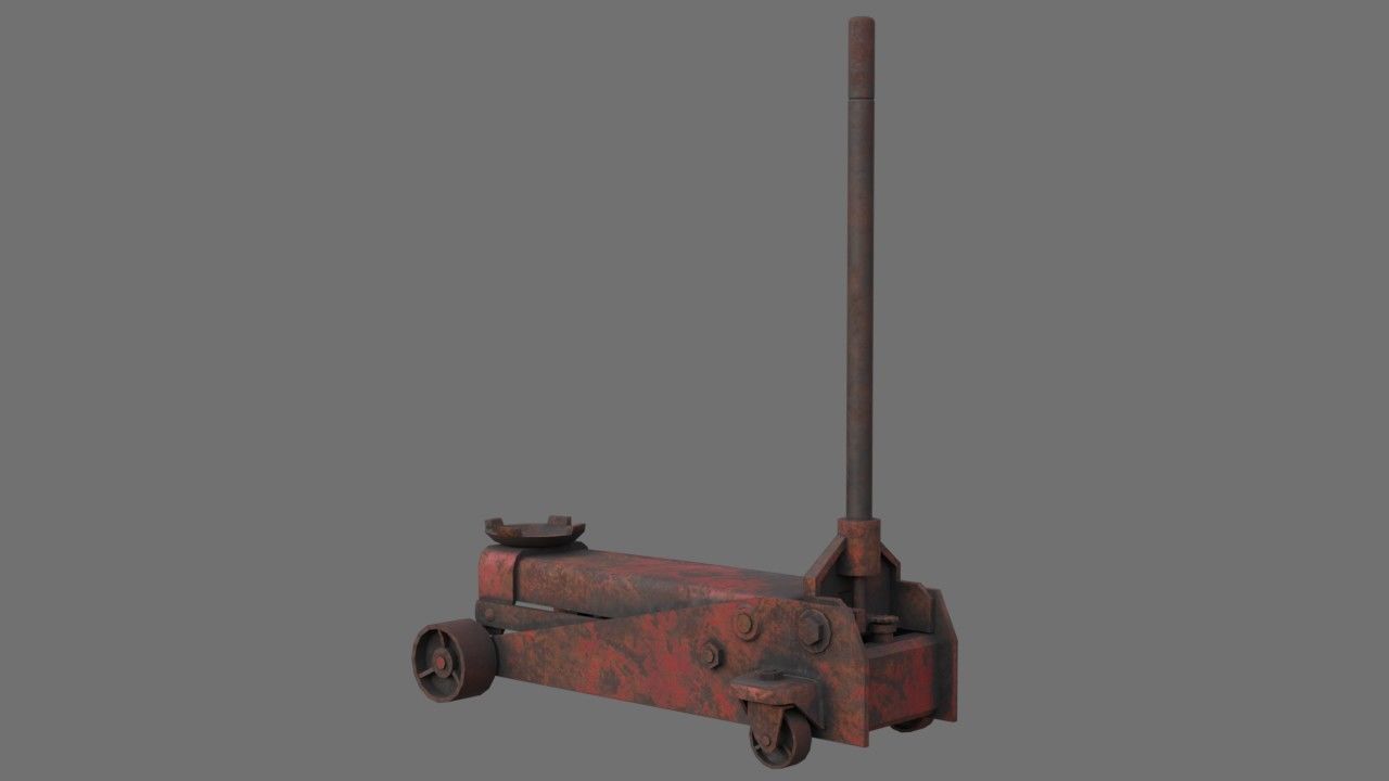 Car Jack 1B Low-poly 3D model_3