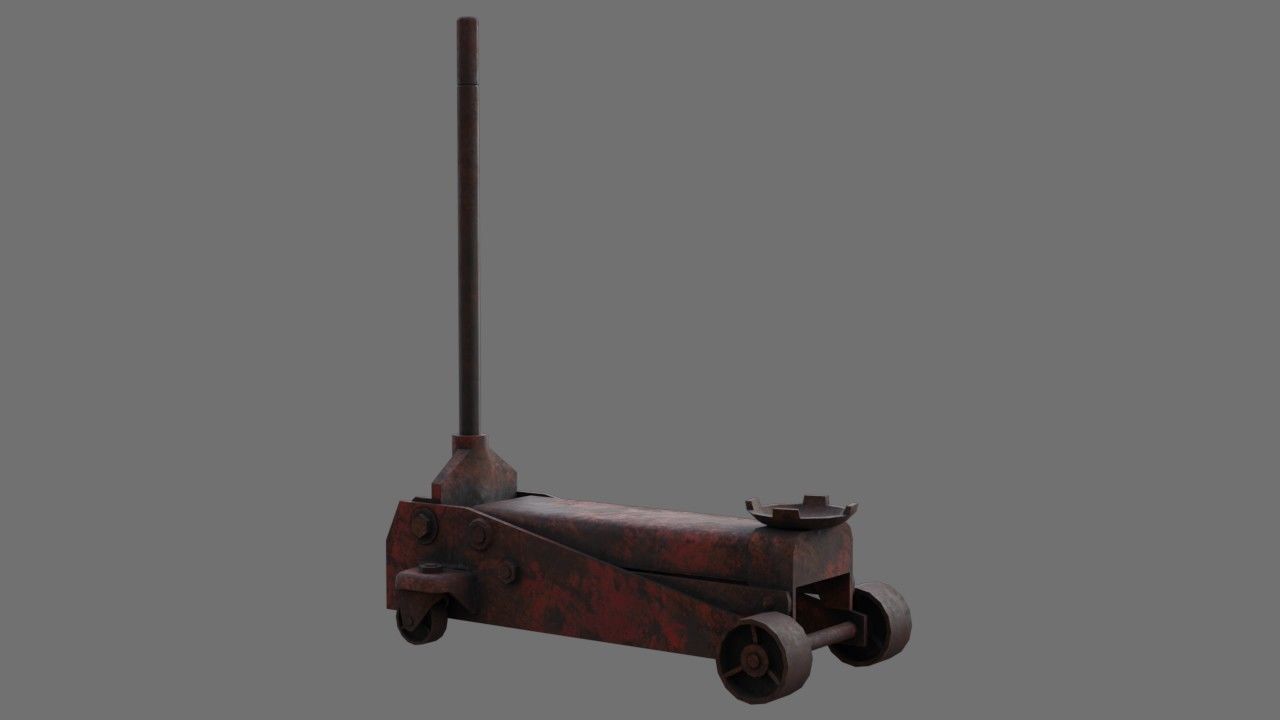 Car Jack 1B Low-poly 3D model_1