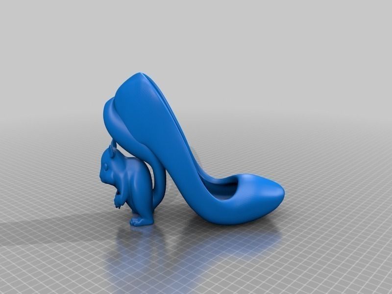 Squirrel High Heel Shoe Free 3D print model_3