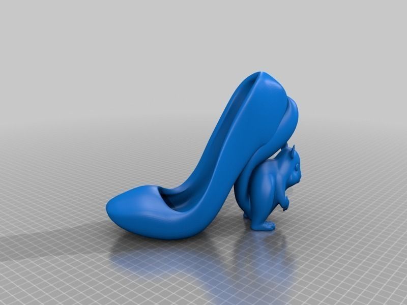 Squirrel High Heel Shoe Free 3D print model_1
