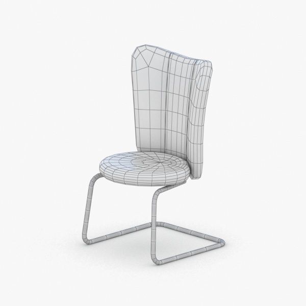 1301 - Office Chair Low-poly 3D model_1