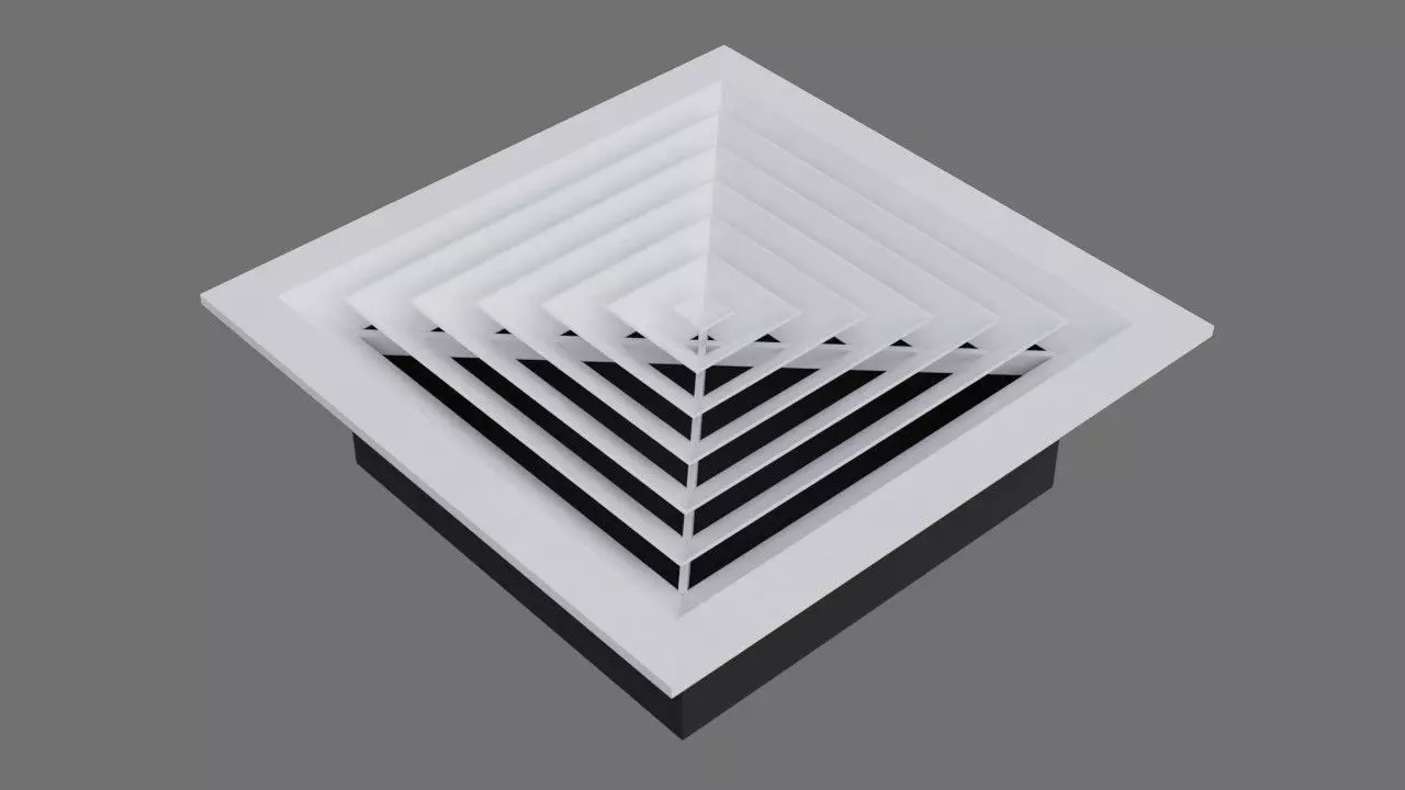 Air Vent 3A Low-poly 3D model_0