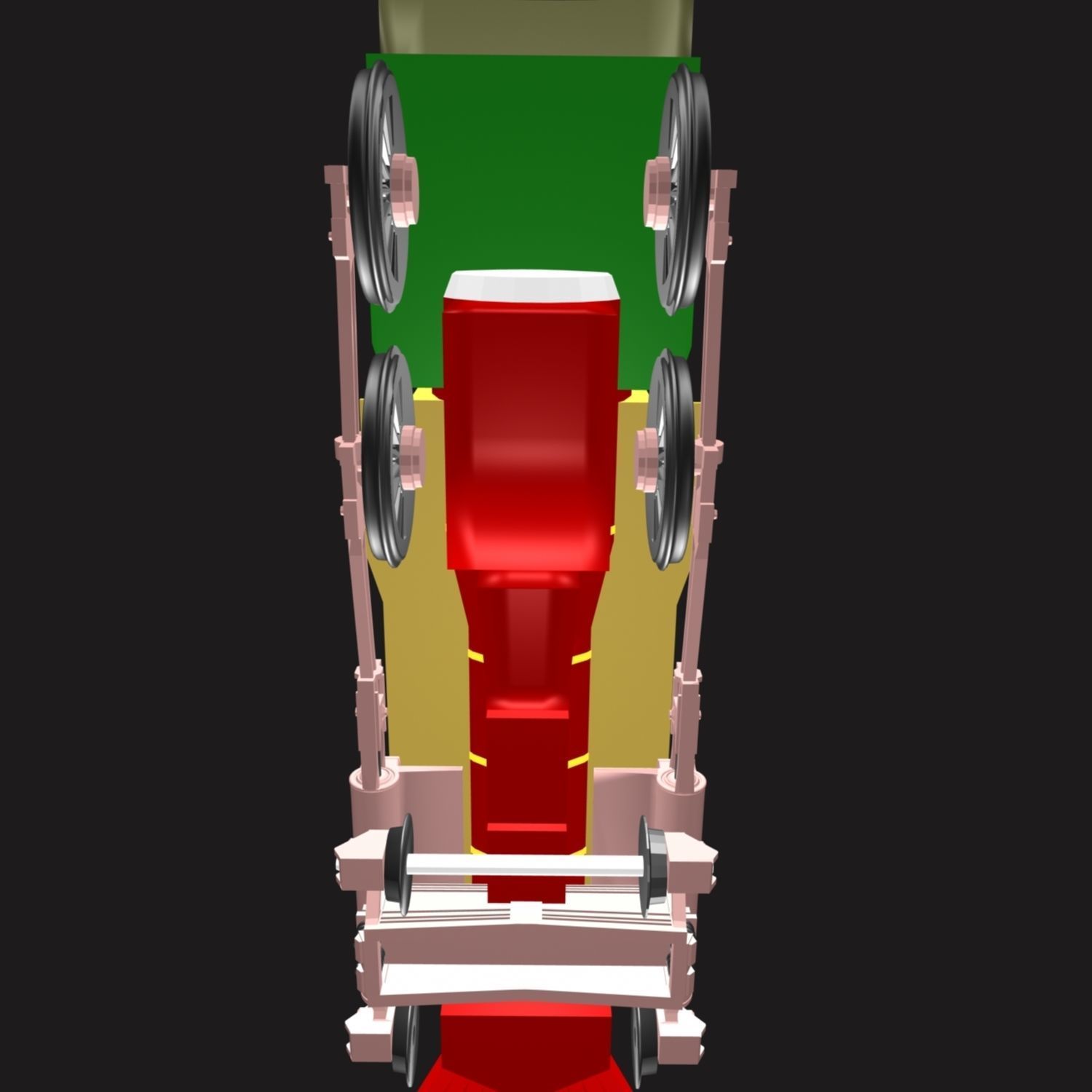 Toy Train Engine 02 3D model_11
