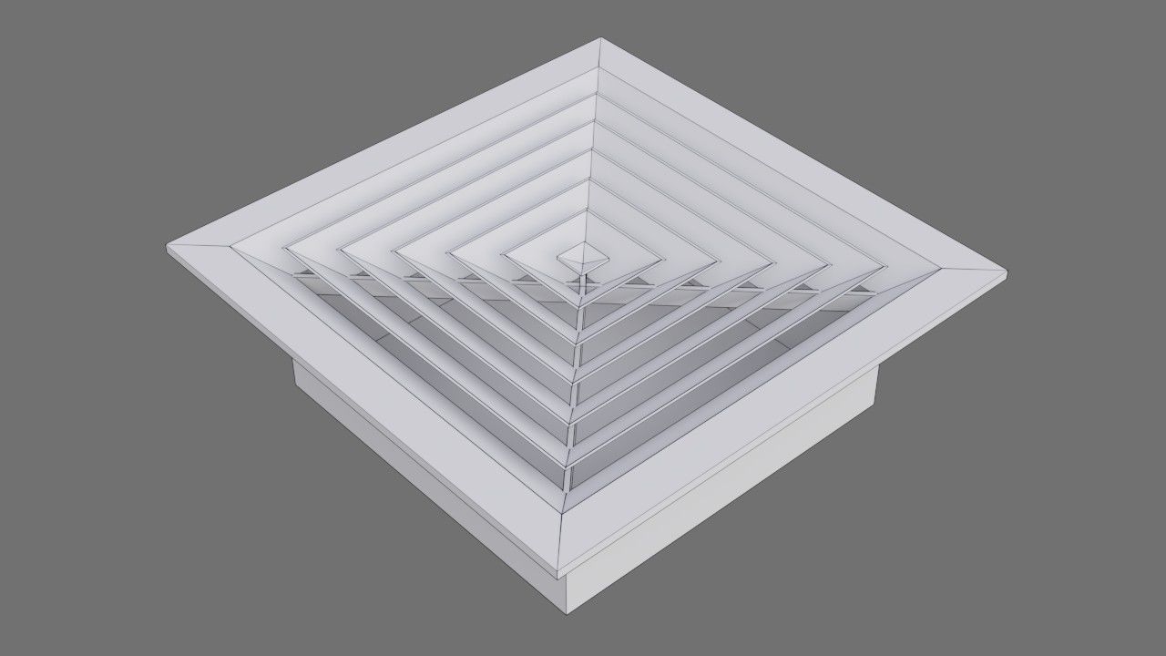 Air Vent 3B Low-poly 3D model_5