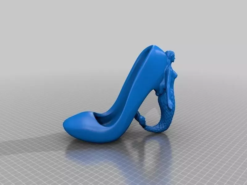 Mermaid High Heel Shoe Free 3D print model_0