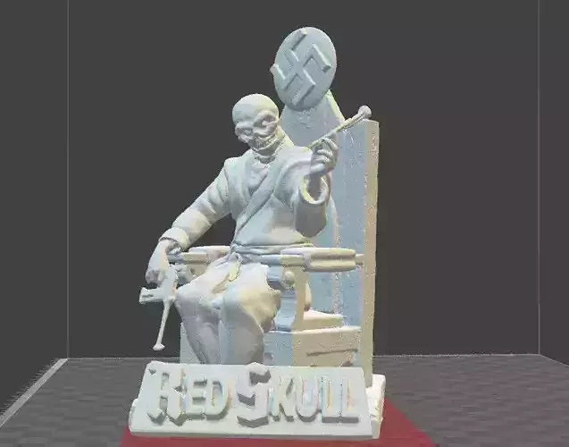 Red Skull Marvel Comics miniature model 3D print model