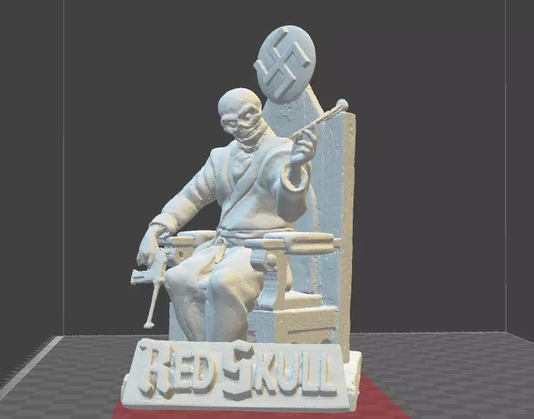 Red Skull Marvel Comics miniature model 3D print model_0