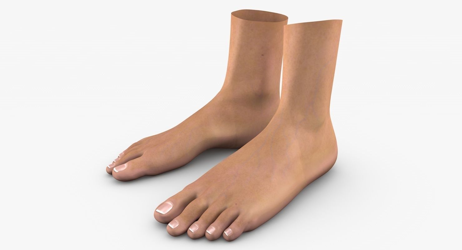 Feet model pair of 3D model_23