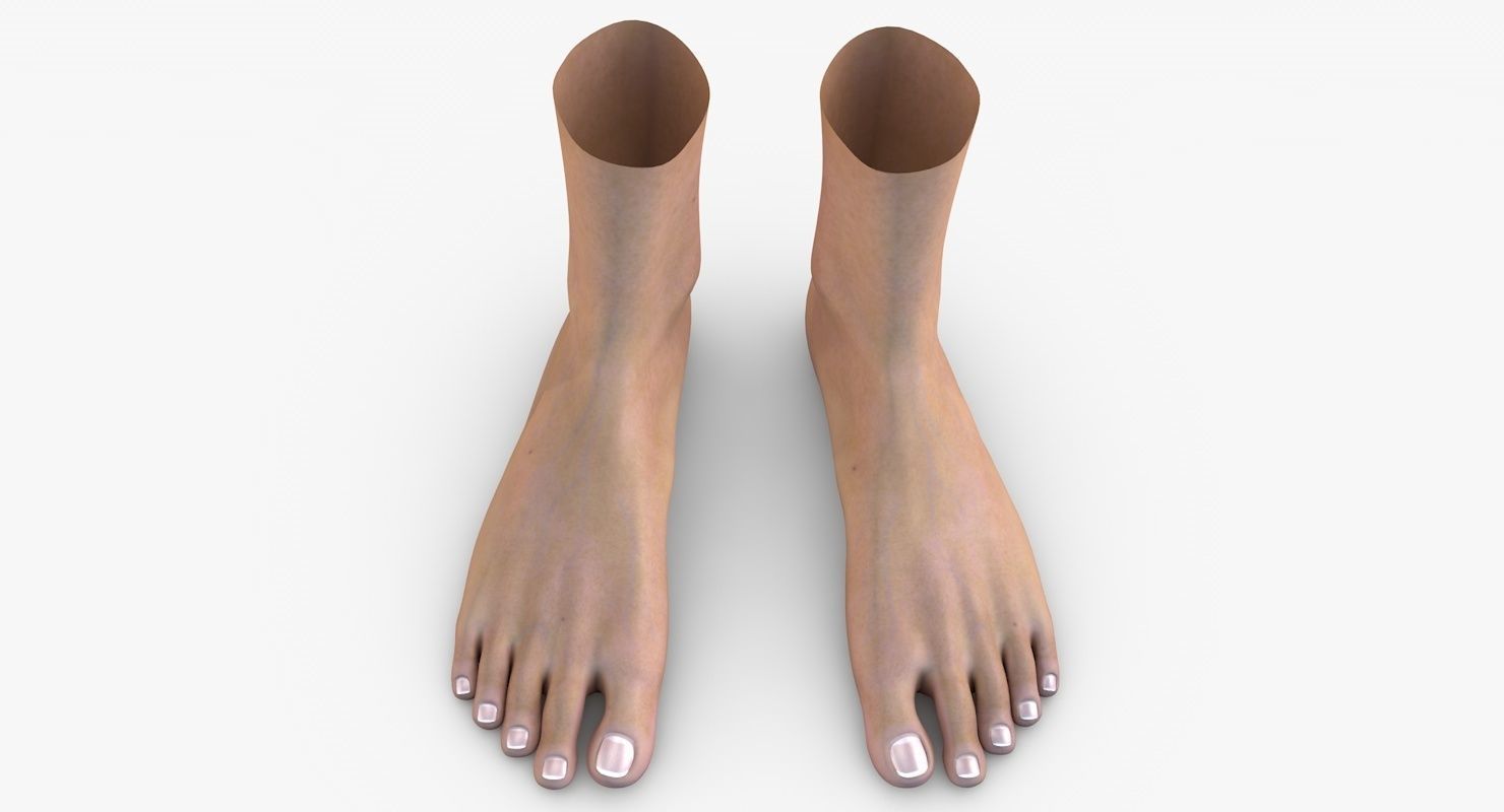 Feet model pair of 3D model_2