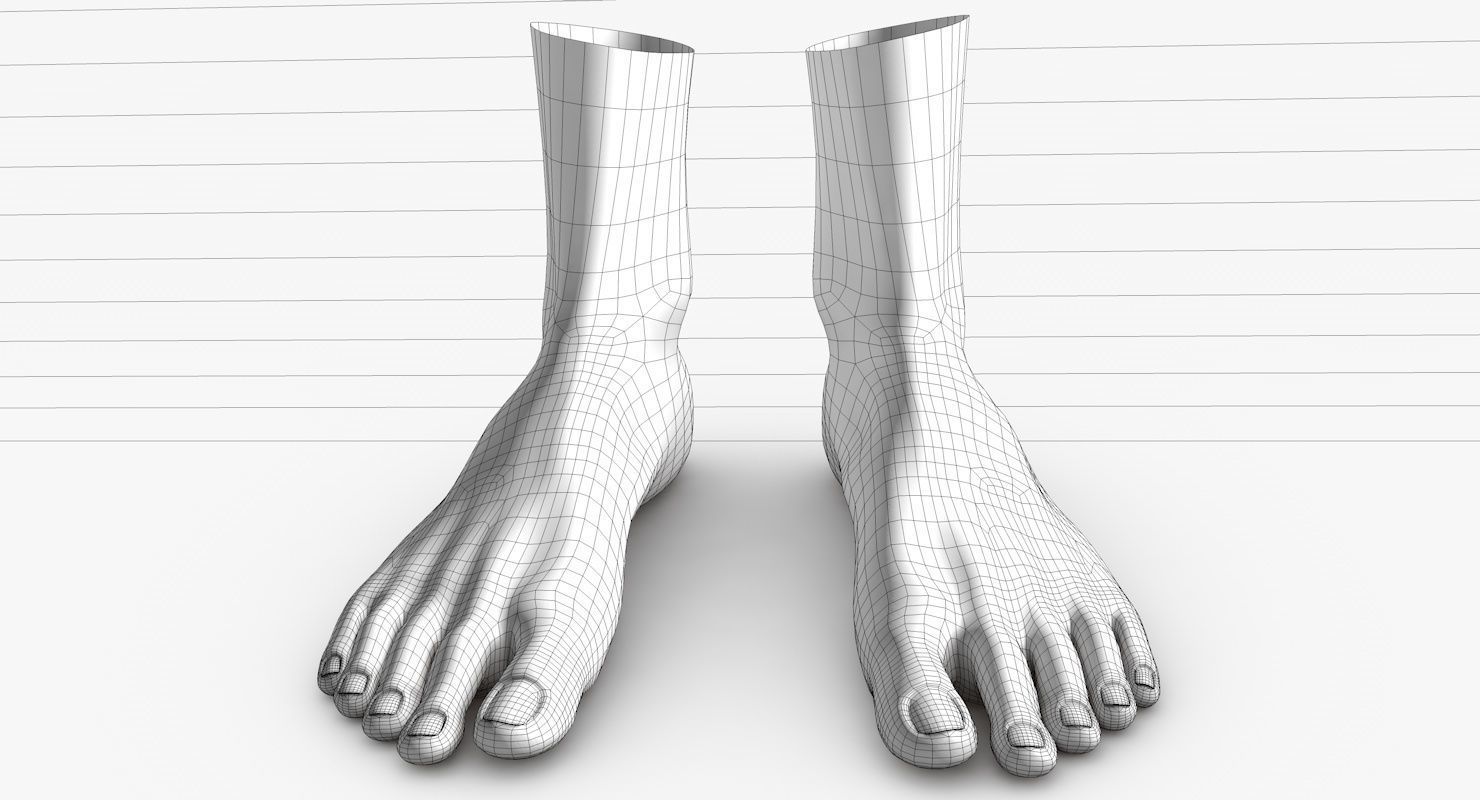 Feet model pair of 3D model_18