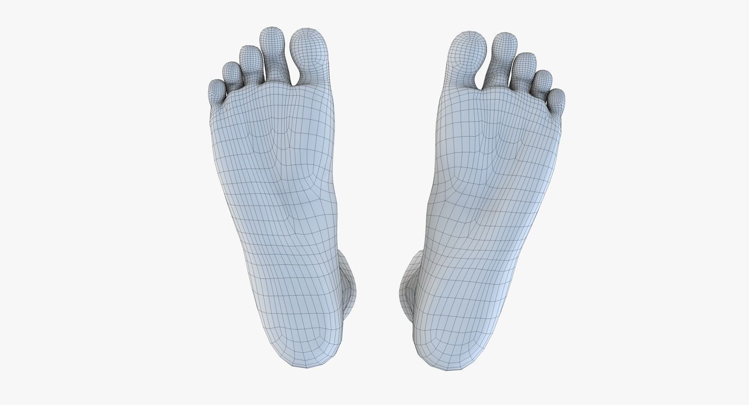 Feet model pair of 3D model_14