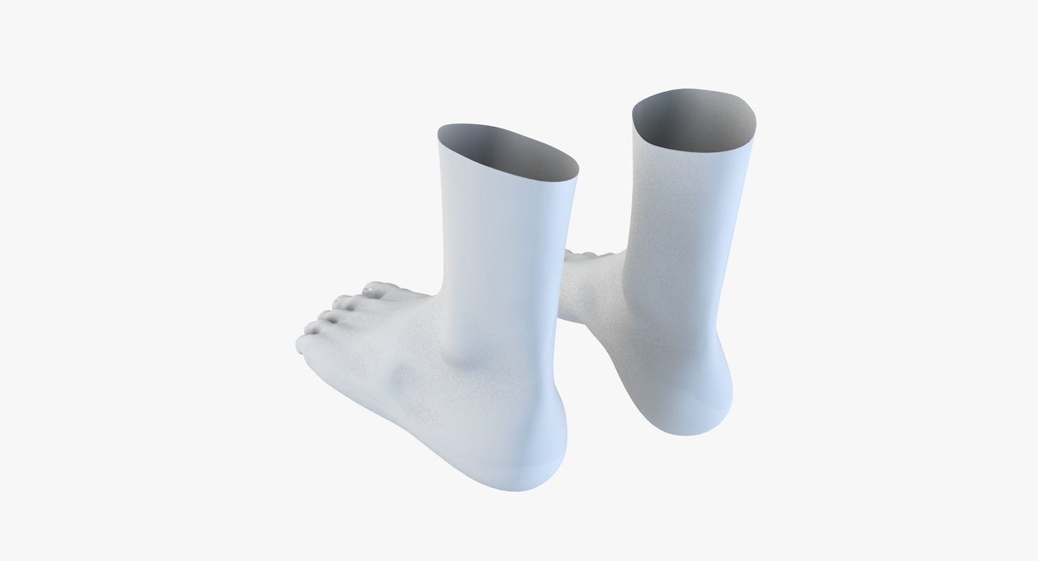 Feet model pair of 3D model_4