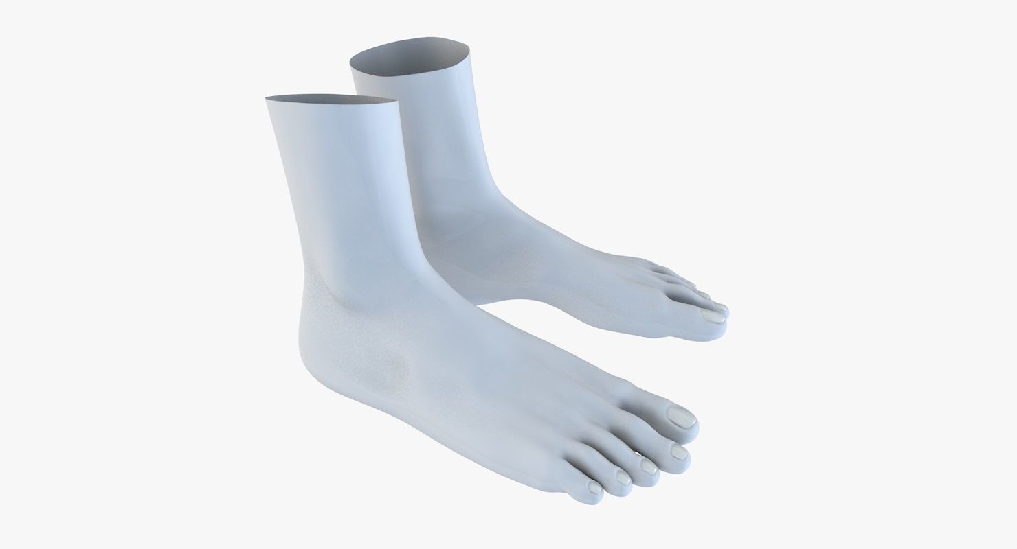 Feet model pair of 3D model_6