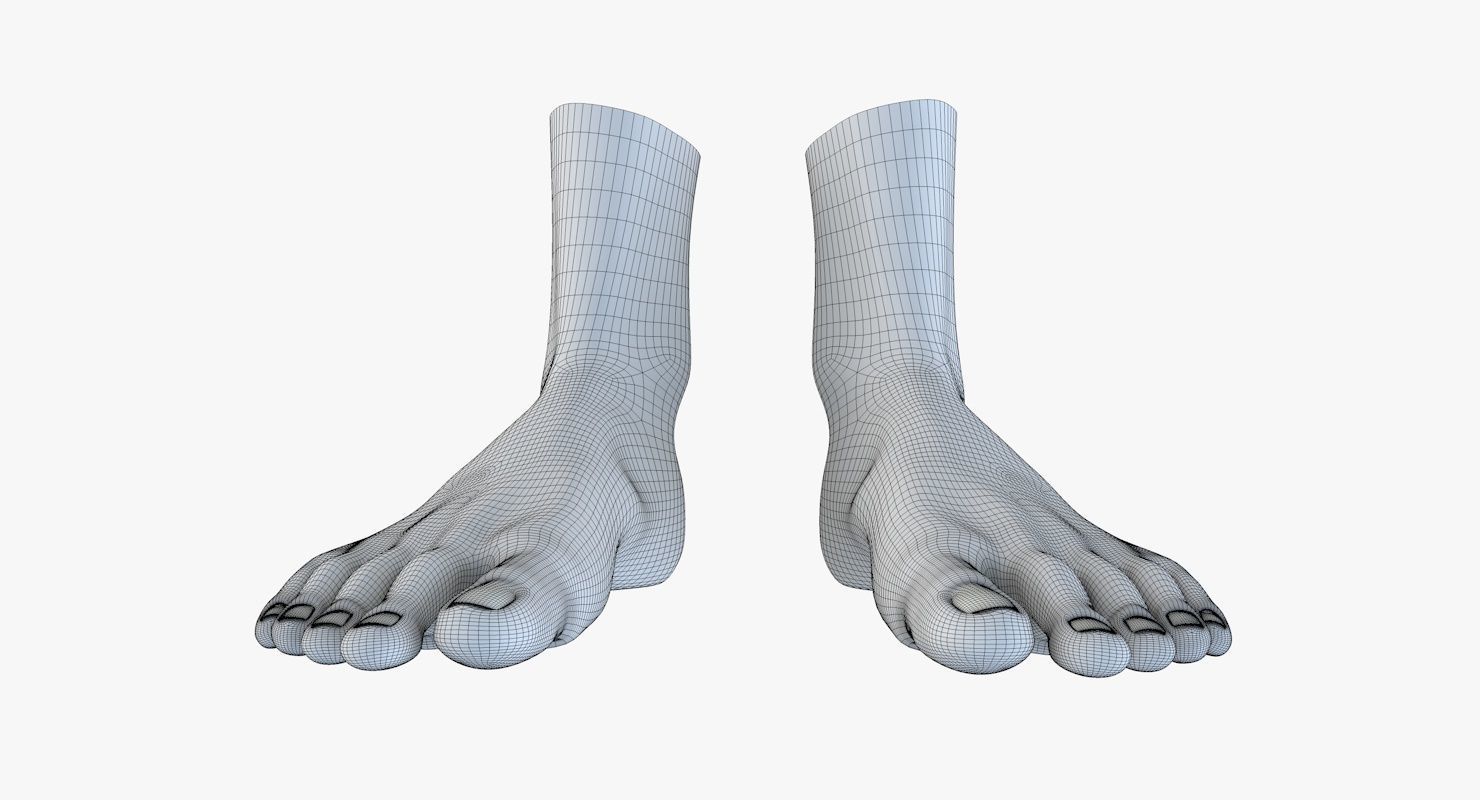 Feet model pair of 3D model_16