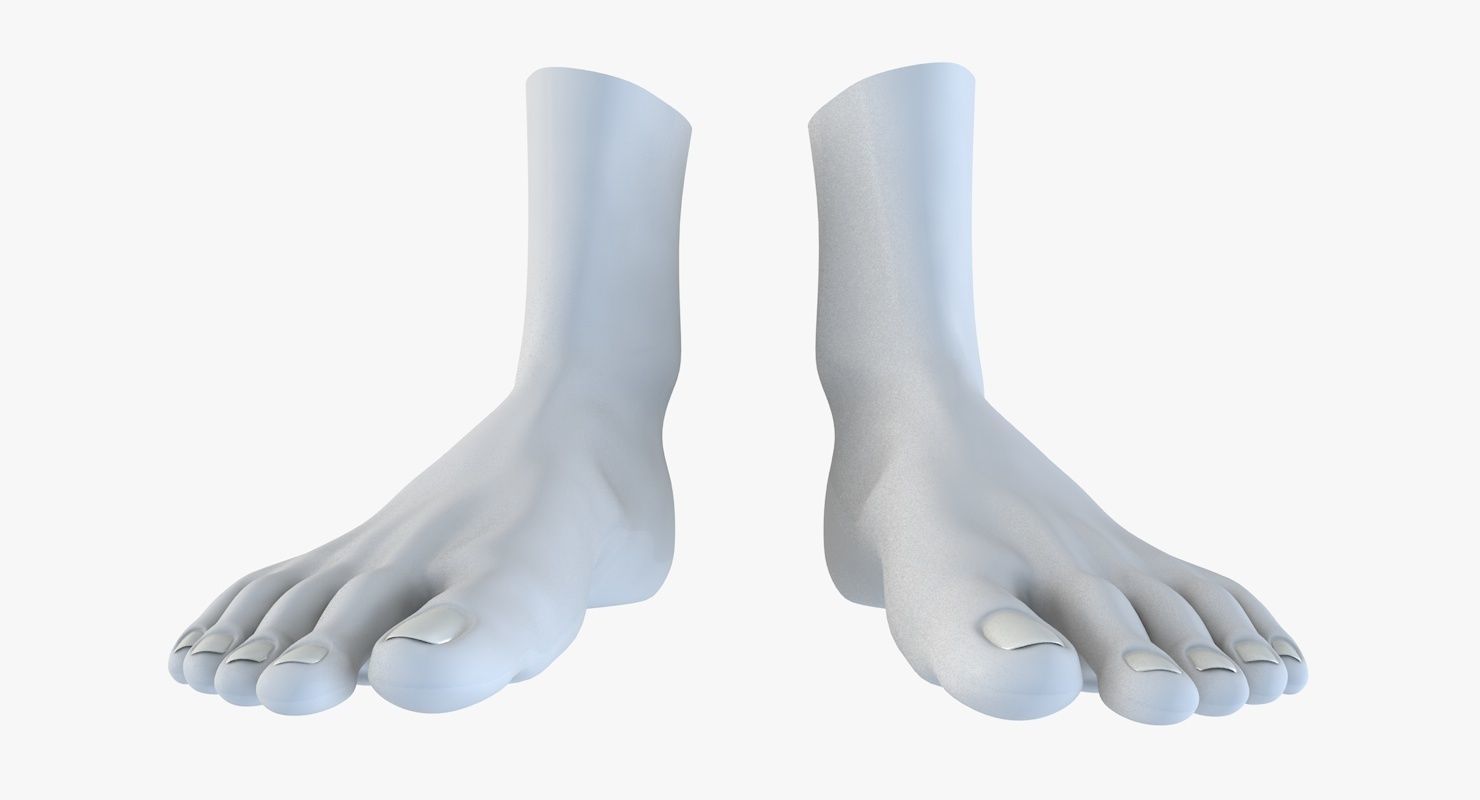 Feet model pair of 3D model_9