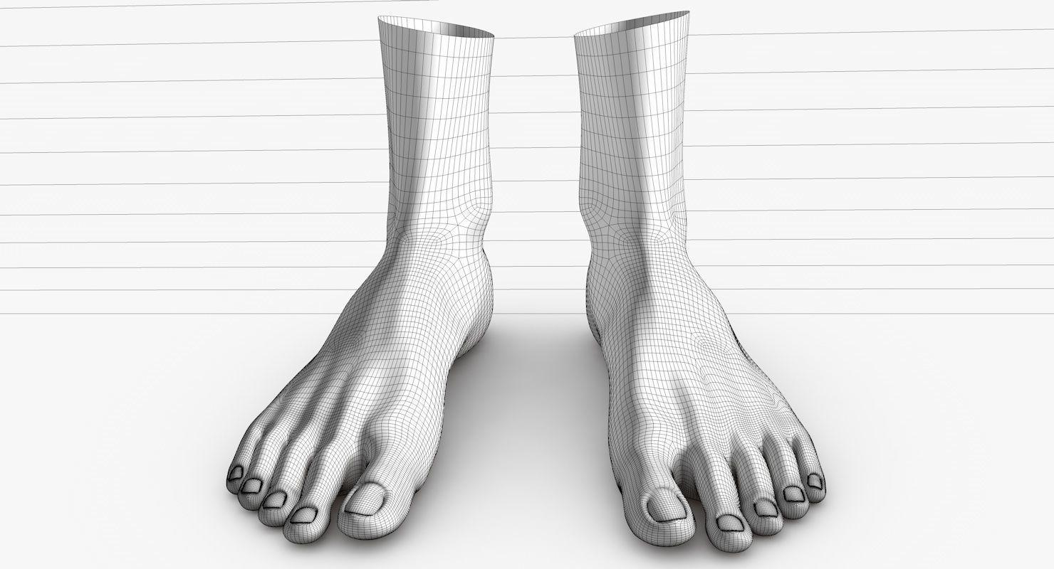 Feet model pair of 3D model_19