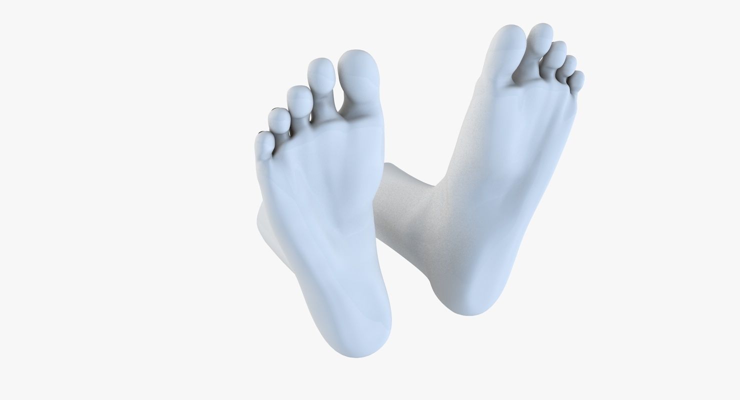 Feet model pair of 3D model_8