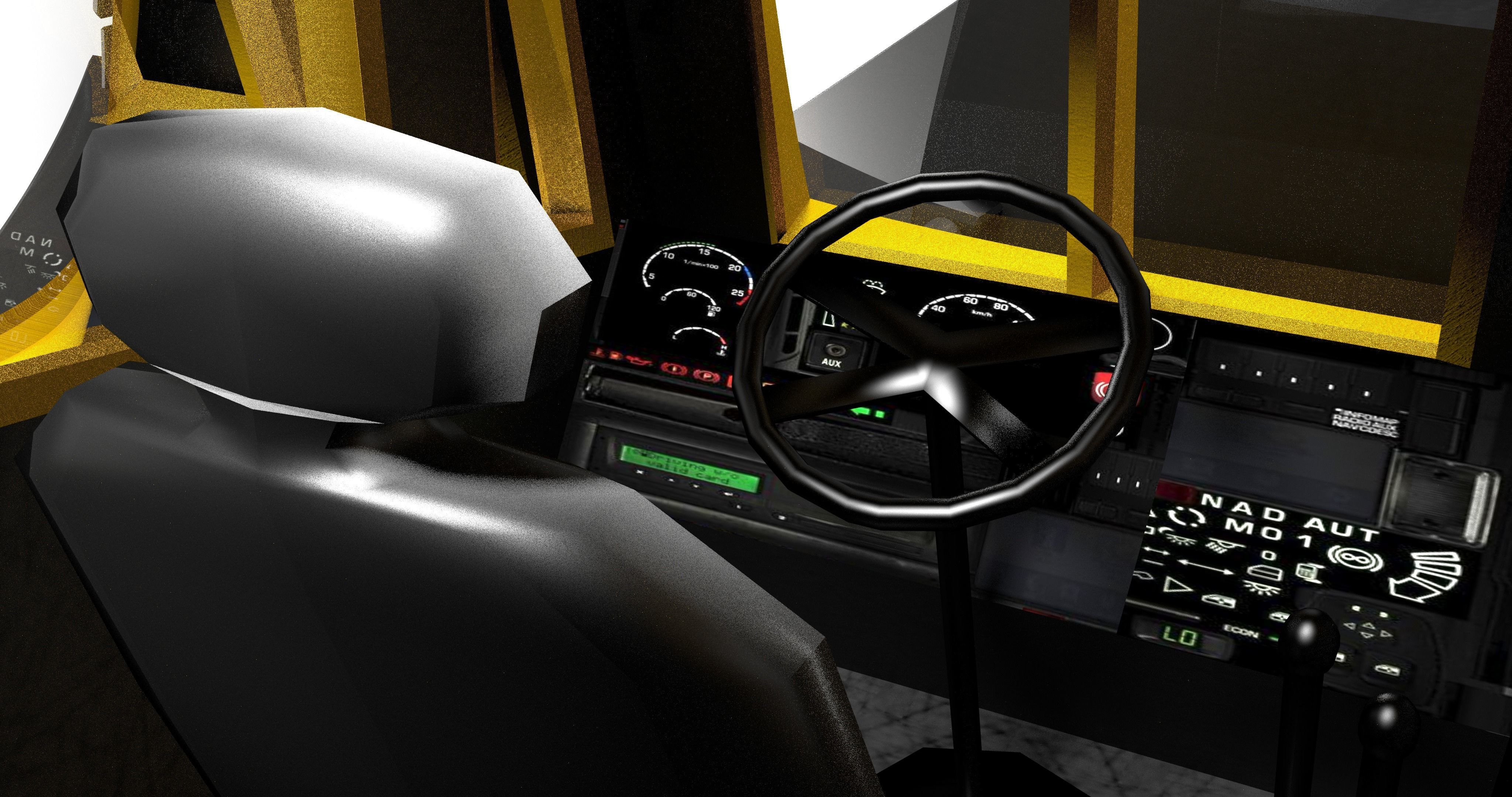 Crane Low-poly 3D model_5