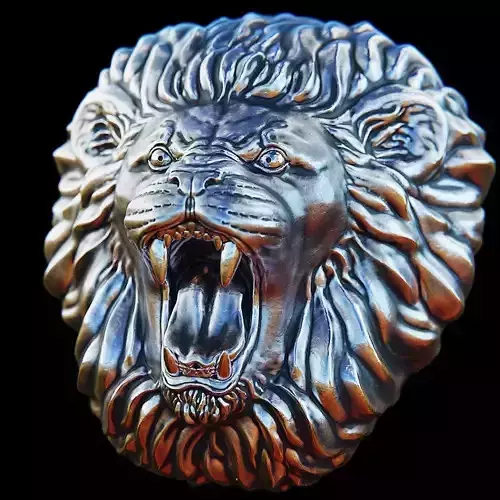 Roaring Lion head - 3D print model