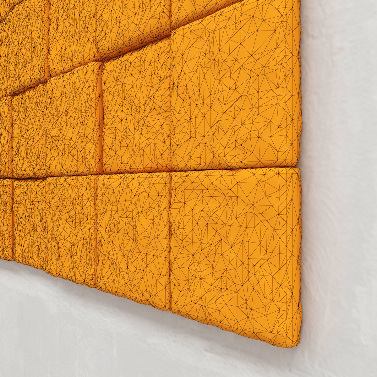 Stone panel title 3D model_3