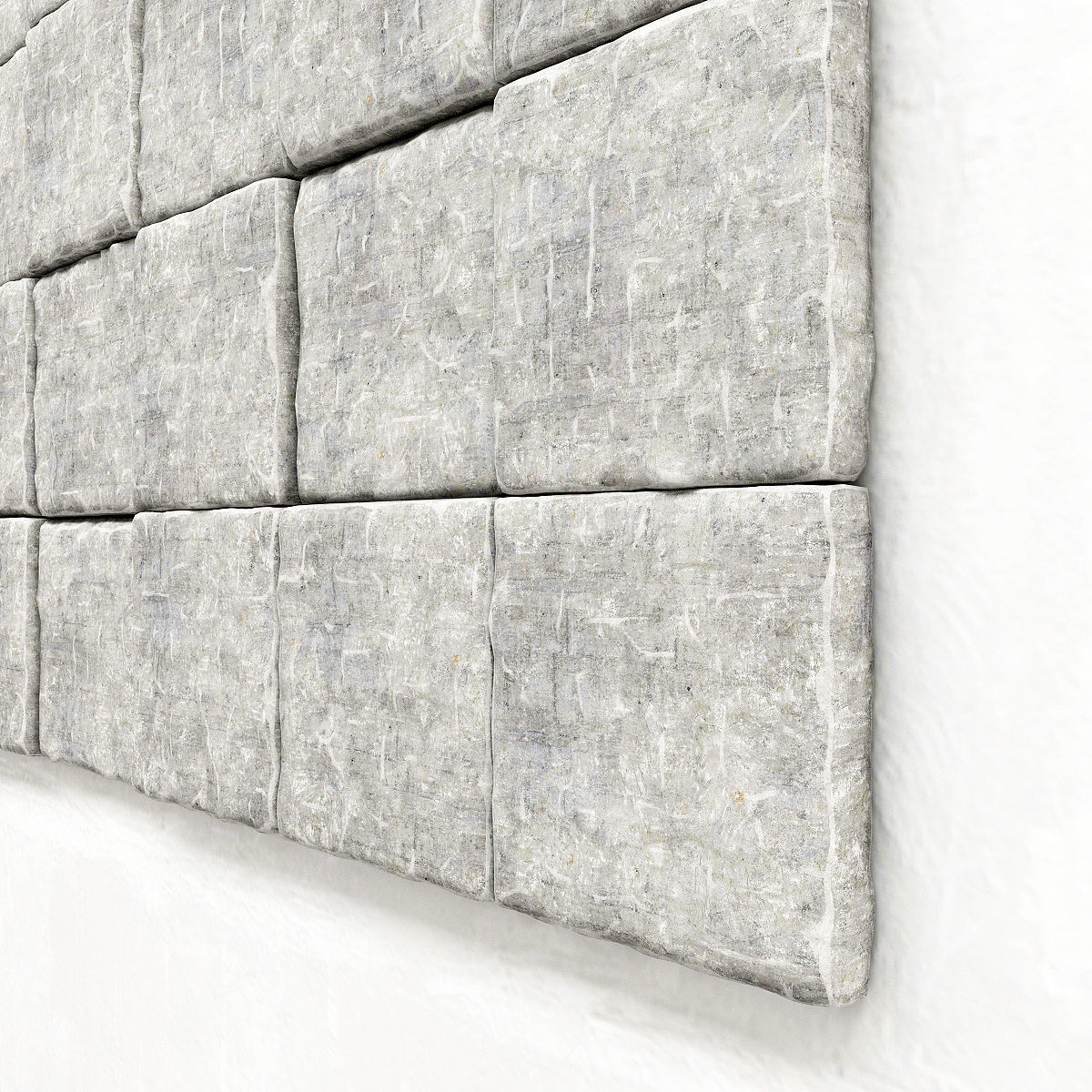 Stone panel title 3D model_2