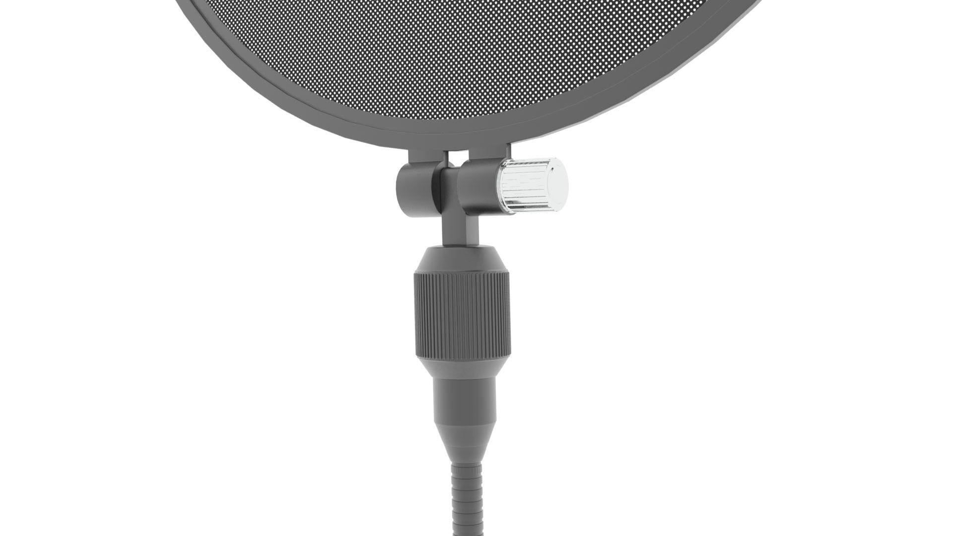 Pop filter - rigged  3D model_6