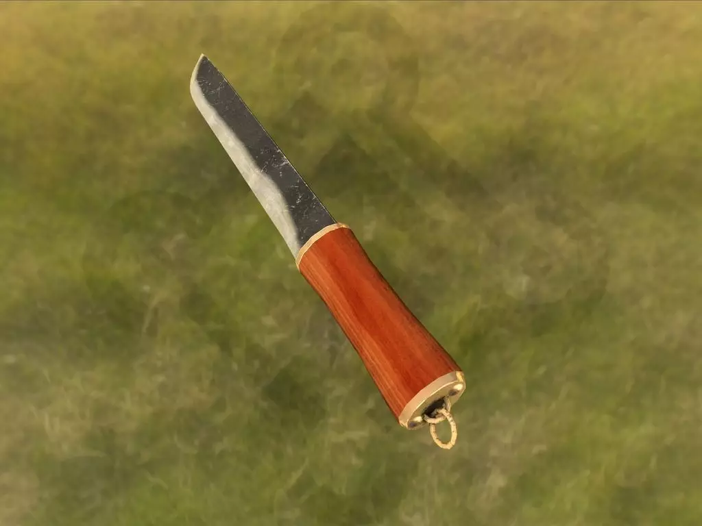 Viking Seax Free low-poly 3D model_0