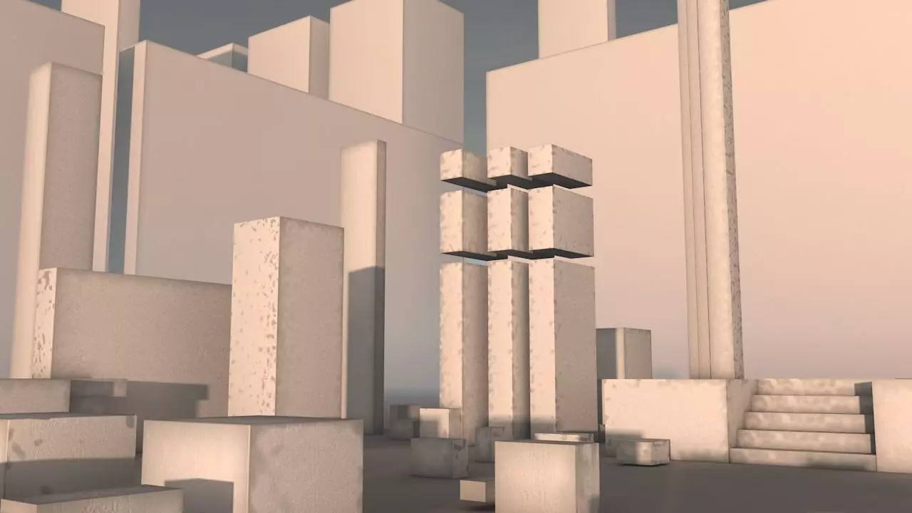 ancient city Free low-poly 3D model