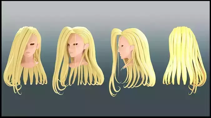 olivier mira armstrong Hair style 3D 3D model