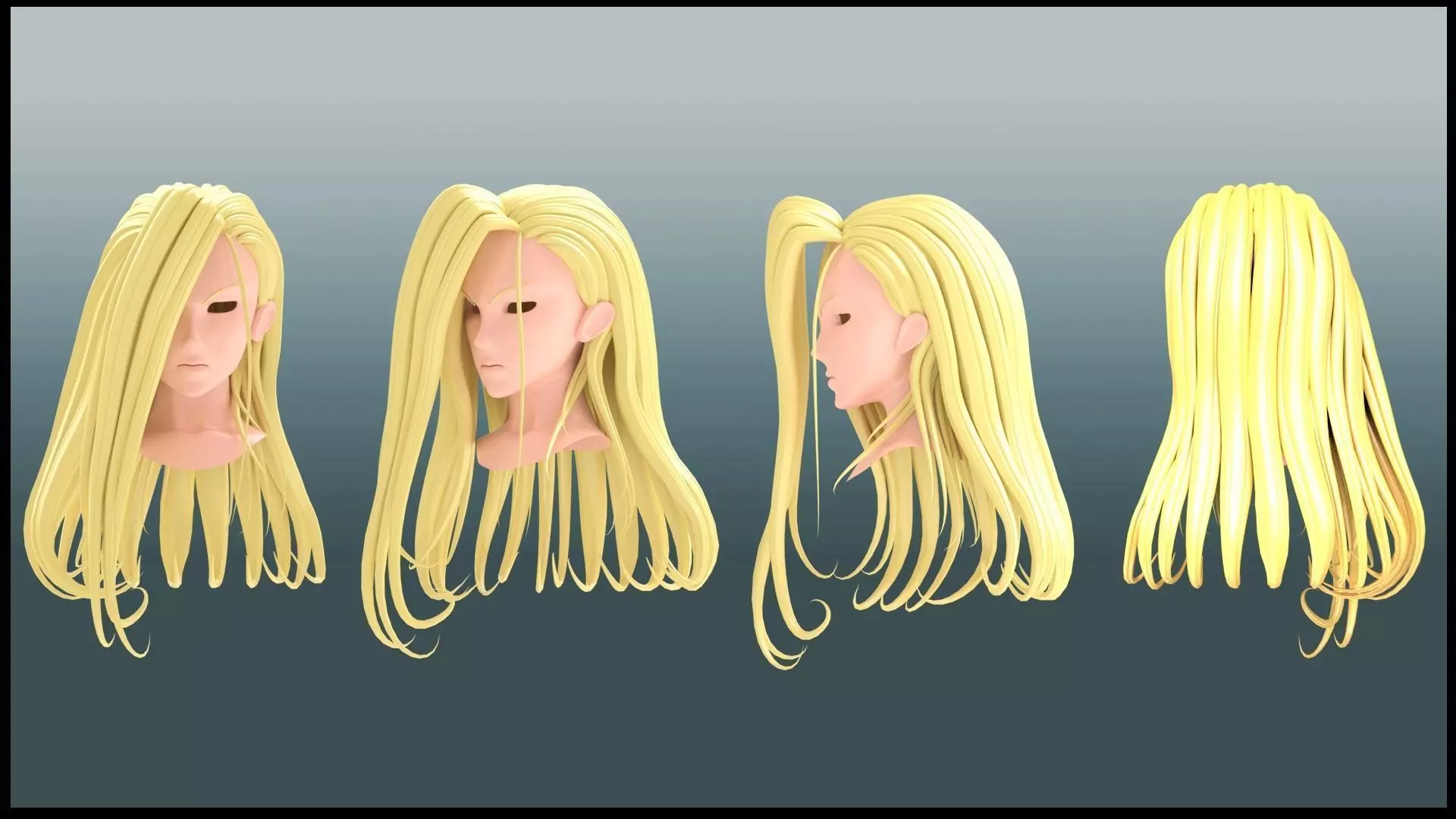olivier mira armstrong Hair style 3D 3D model