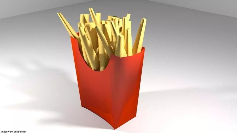 Fastfood - French Fries 3D model