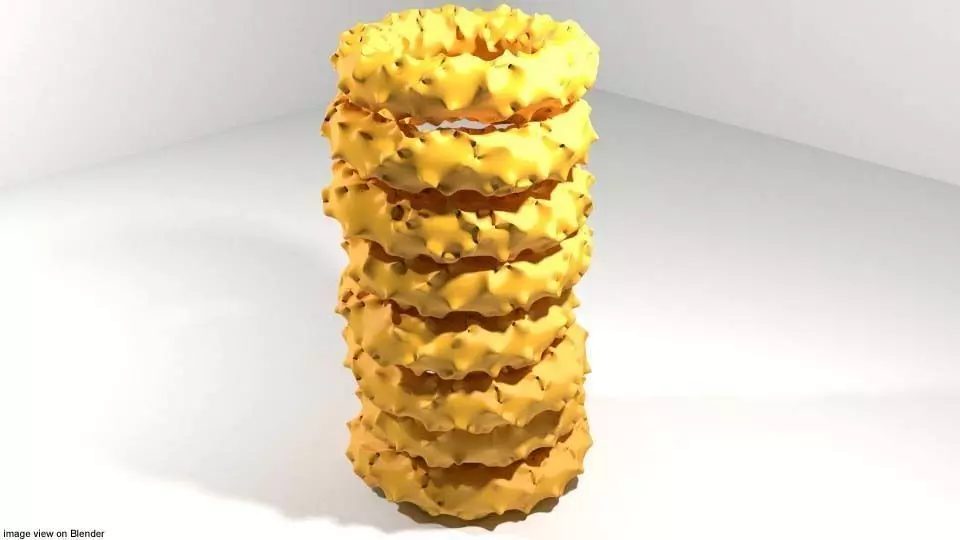 Fastfood - Onion Rings 3D model