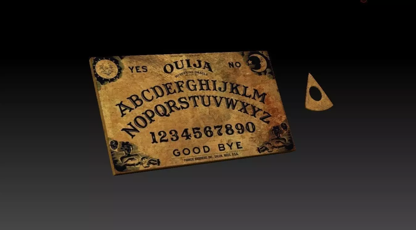 Ouija Board Free low-poly 3D model_0