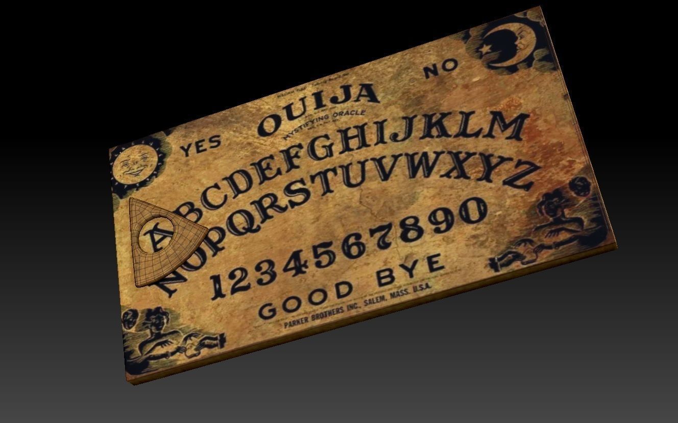 Ouija Board Free low-poly 3D model_3